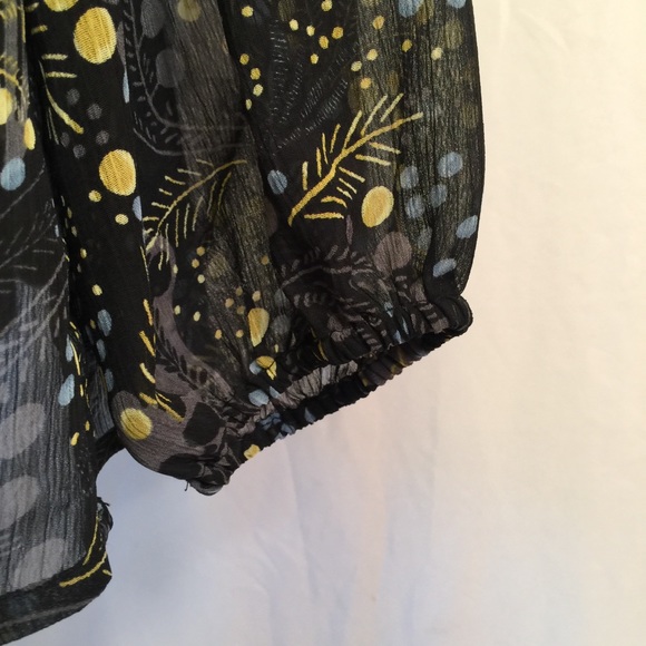 LANE BRYANT | sheer front tie top - Picture 4 of 8